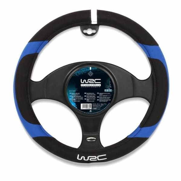 Ohjauspyörän suojus WRC IMP007384 Musta/Sininen Ø 38 cm