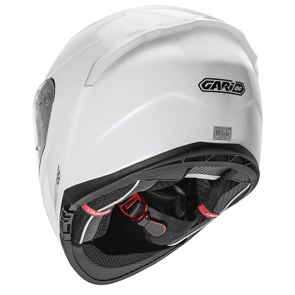 Gari G91x Fiber Click Fullface-hjelm Hvid L