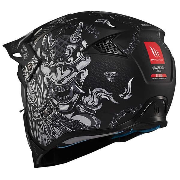 Mt Helmets Streetfighter Sv Hellish Modulaarinen Kypärä Musta L