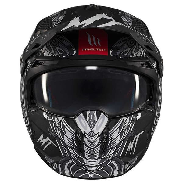 Mt Helmets Streetfighter Sv Hellish Modulaarinen Kypärä Musta L