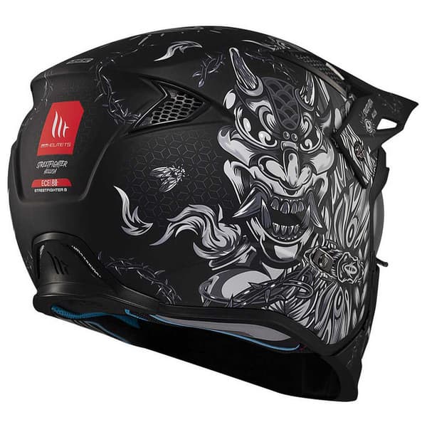 Mt Helmets Streetfighter Sv Hellish Modulaarinen Kypärä Musta L