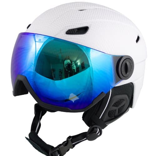 SKIDHJÄLM MED SKYDDSGLASÖGON REVO SHIFT SNOWBOARDHJÄLM S +GRATIS