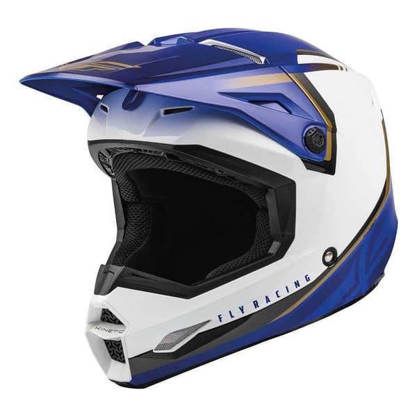 Fly Ece Kinetic Drift Offroadhjälm Vit,Blå XL