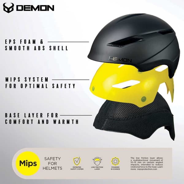 Demon Swayze Mips Hjelm Sort M