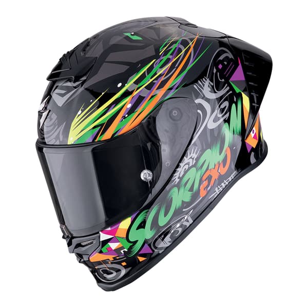 Scorpion Exo-r1 Evo Ii Air Savage Fullface-hjelm Sort M