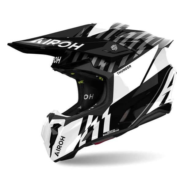 Airoh Twist Iii Thunder Offroadhjelm Sort XL