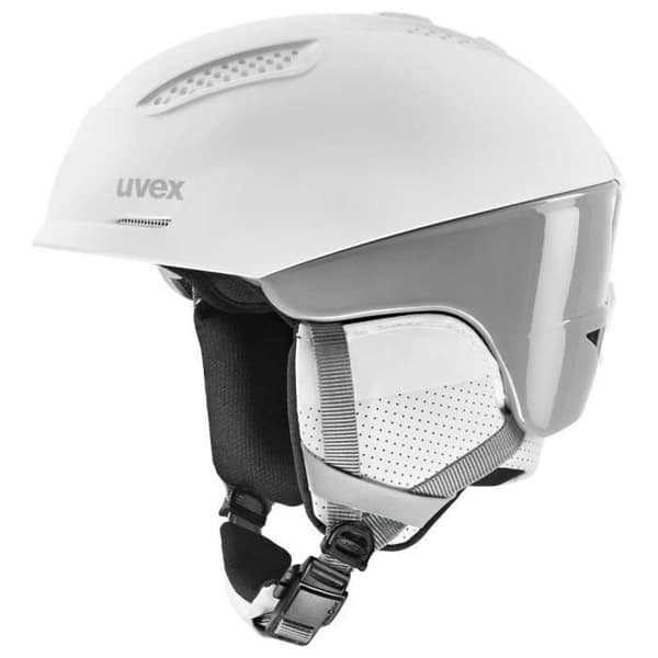 uvex Ultra Pro - Skidhjälm för män och kvinnor - R - Individuell storleksjustering - Magnetisk stängning - Vit-Grå - 51