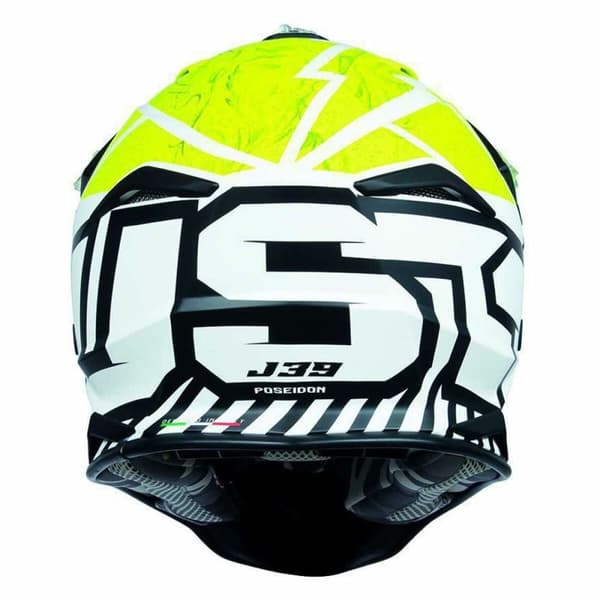 Komplet ansigtshjelm Just1 J-18 F HEXA Sort Hvid - XL