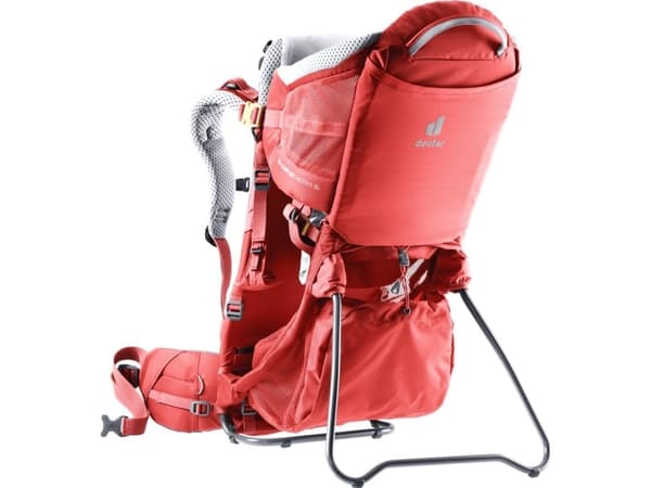 Deuter Kid Comfort Active SL, Ryggsäck för babylift, Pojke/flicka, 22 kg, Röd, Polyamid
