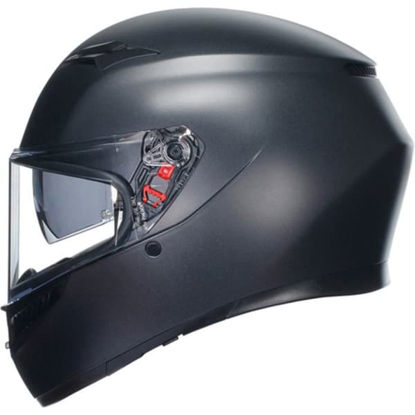 AGV K3 ECE 22-06 Mono, Heltäckande motorcykelhjälm ECE 22-06 med solskydd, Matt svart, L