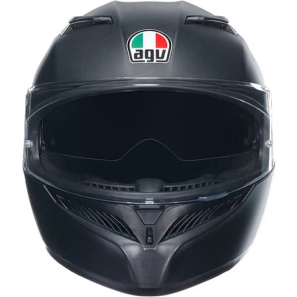 AGV K3 ECE 22-06 Mono, Heltäckande motorcykelhjälm ECE 22-06 med solskydd, Matt svart, L