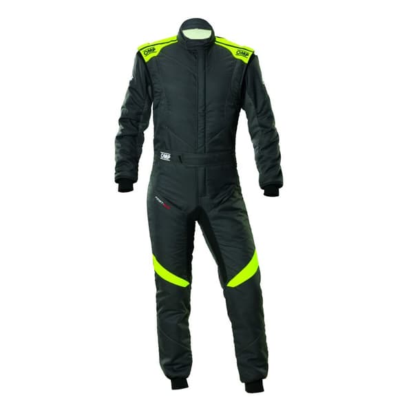 Racing-overall OMP FIRST EVO MY2025 60 Antracitgrå Gul/Svart