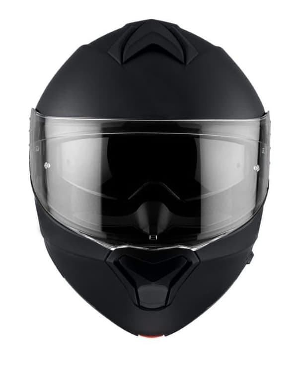 MACH 22-06 MODULAR DARK FLIP MATTE SORT OPLUKKELIG MOTORCYKELHJELM
