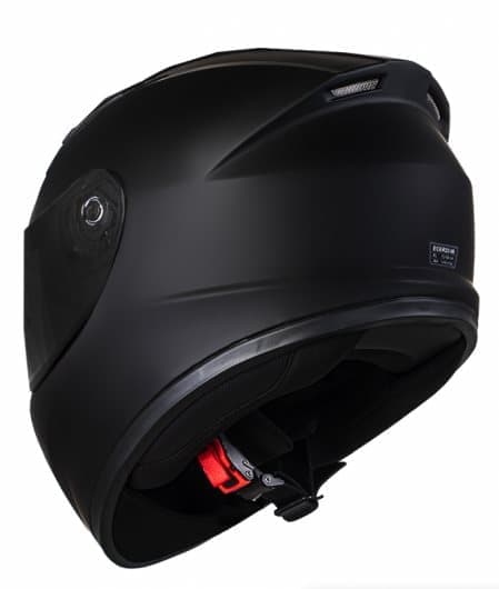 Alpha Black Junior Svart Matt Motorsykkelhjelm for barn - MCV