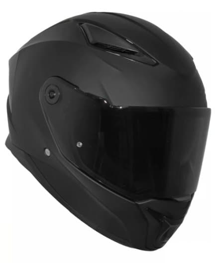 ECE 22-06 DARKHAWK MATT BLACK SOLVISIR MC HJÄLM DS5
