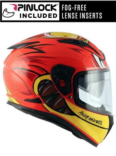 AXOR STREET RACING DUCK SOLVISIR PINLOCK INCLUDED MC HJÄLM - MCV DS5
