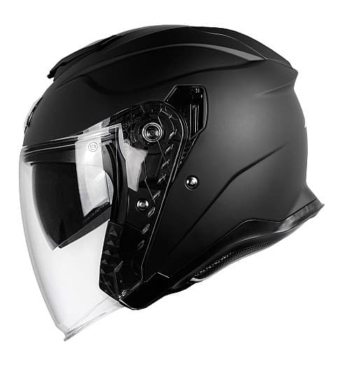 STEALTHPILOT AXOR JET SV SVART MATT ECE22-06 JET MOTORSYKKEL HJELM MCV DS5