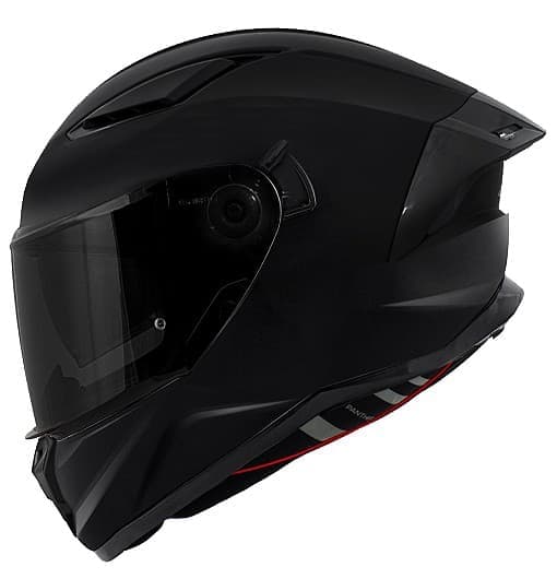 DARKKNIGHT PANTHER MATT BLACK SOLVISIR MC HJÄLM DS5
