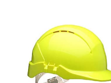 Suojakypärä Hi-viz keltainen - Centurion Concept, ABS-muovi, 6-pistejousitus, EN 397