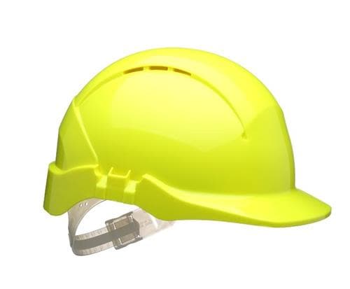 Suojakypärä Hi-viz keltainen - Centurion Concept, ABS-muovi, 6-pistejousitus, EN 397