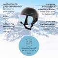 Miniatyrbild 3 av 4: Skidskyddshjälm - Black crevice snowboard skyddshjälm - BCR140198-CW-2Black Carbon/White58-61