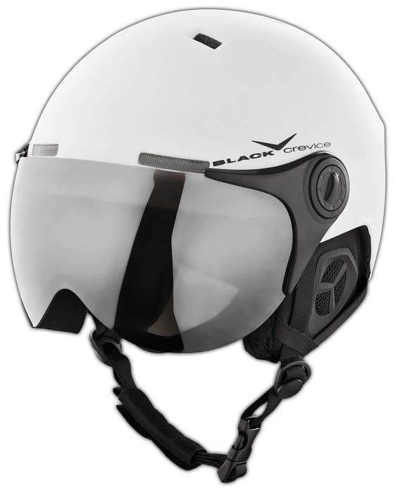 Skidskyddshjälm - Black crevice snowboard skyddshjälm - BCR140198-WS-1Matt White/Black54-57