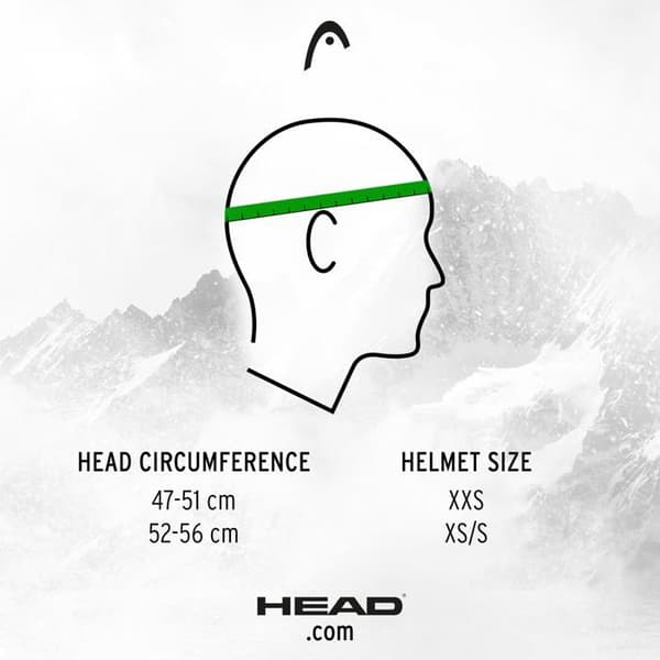 Huvud - 328142-XXS - Mojo/Maja Visor Skihelm Skihelm Youth Unisex