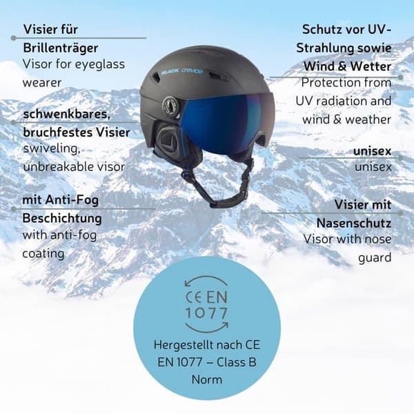Skidskyddshjälm - Snowboardskyddshjälm Svart springa - BCR143824-BL-Sblau/grünS