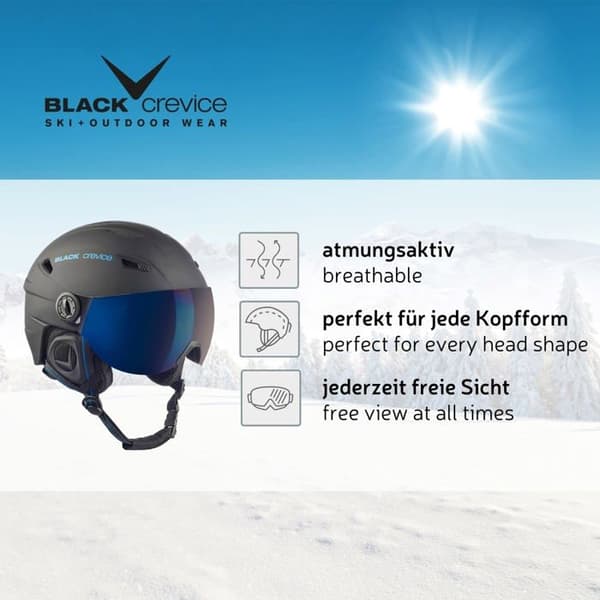 Skidskyddshjälm - Snowboardskyddshjälm Svart springa - BCR143824-BL-Sblau/grünS