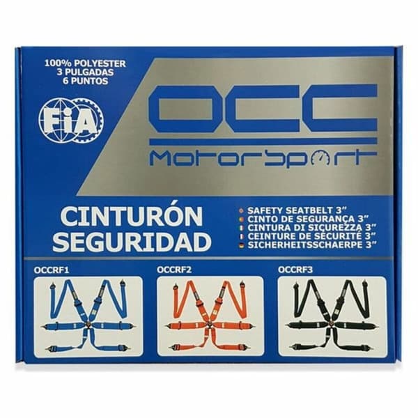 Harness with 6 fastening points Fia Racing OCC Motorsport - Blå