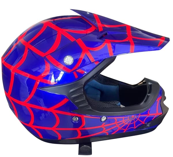Barn Crosser Hjälm SpiderBlue Stl. XL (ny modell)