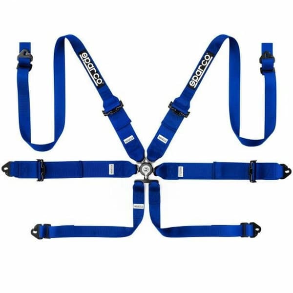Harness with 6 fastening points Sparco Blå