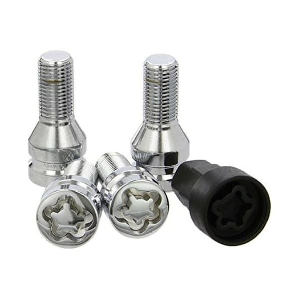 Tyverisikringsskruer BC Corona 14X150 L26 17/19 Sølv (4 uds)