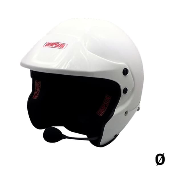 Komplet ansigtshjelm Simpson RALLY - XS