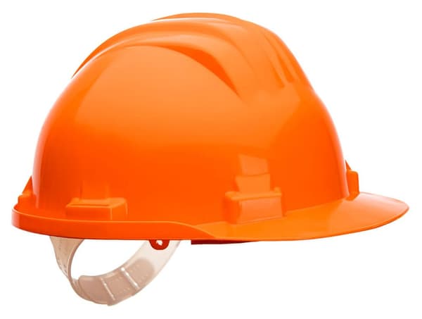 Arbejdssikker sikkerhedshjelm - Orange