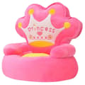 Miniatyrbild 1 av 3: vidaXL Barnstol i plysch prinsessa rosa