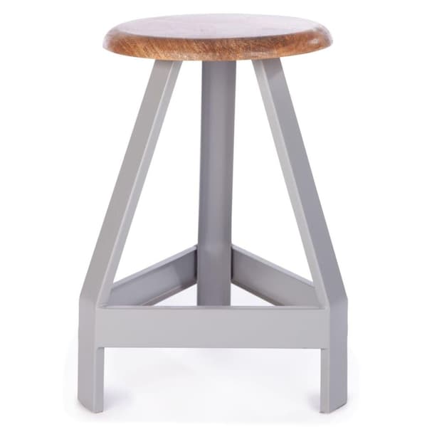 KidsDepot taburet Original 32 cm mangotræ grå
