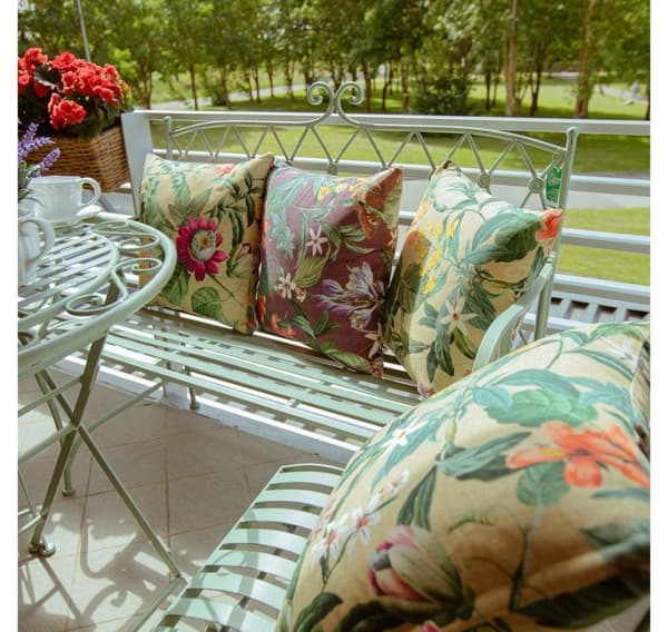 Pute AMAZONIA 45x45cm, beige floral
