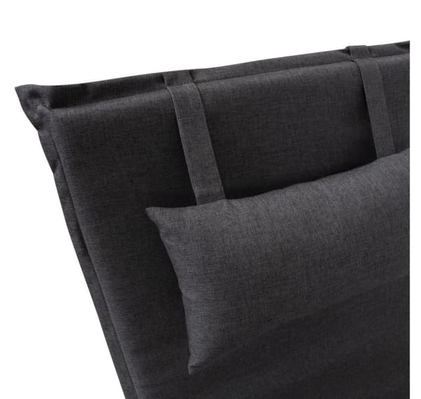 Solstolsunderlägg WICKER 55x195xH3cm, mörkgrå