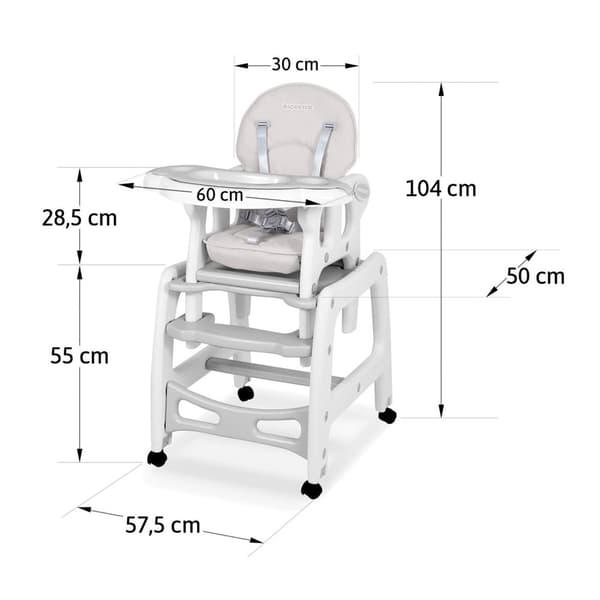 5in1 Sinco foderstol, grå