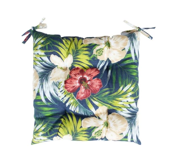 Cushion for chair SUMMER FLOWER 40x40cm, dark floral