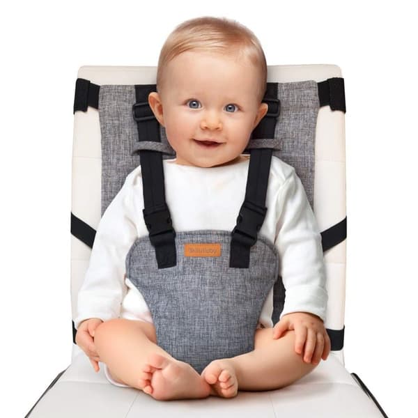 OBOSOE Resestol för Barn - Kompakt & Bärbar Babystol med Säkerhetssele