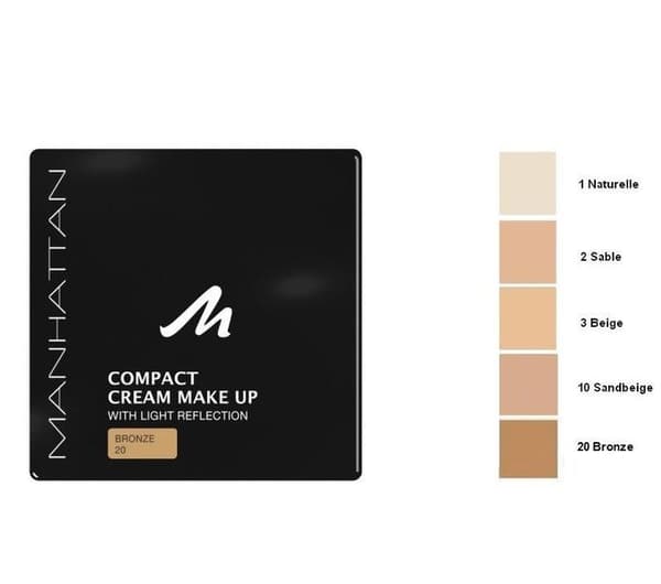 Manhattan Compact Velvet Matt Cream Make Up-20 Bronze