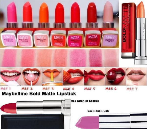 Maybelline Color Sensational BOLD Matte Lipstick-Mat2 Sugar Pink