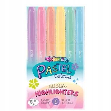 Colorino highlightere 6 stk pastel 84965PTR
