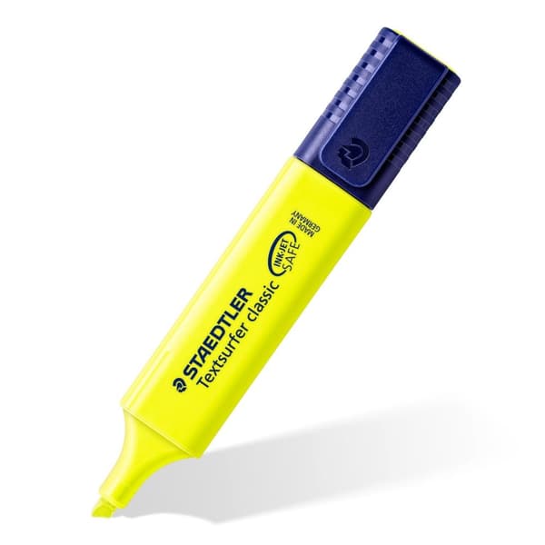 Textsurfer classic 364WP4 Staedtler gul pink blå og grøn