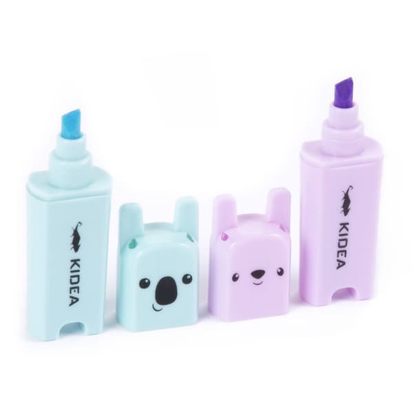 Kidea animal highlighters 5 stk