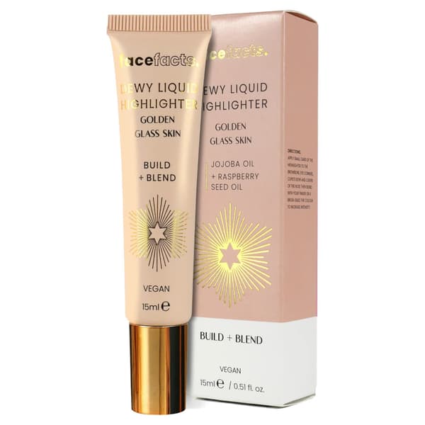 Face Facts VEGAN Build & Blend Dewy Liquid Highlighter-Golden Glass Skin