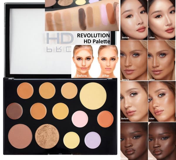 Revolution Pro HD Palette The Face Works Medium / Dark
