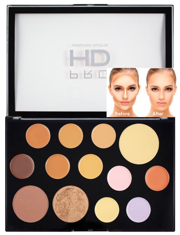Revolution Pro HD Palette The Face Works Medium / Dark